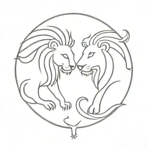 Aquarius And Lion Zodiac Sign Twins