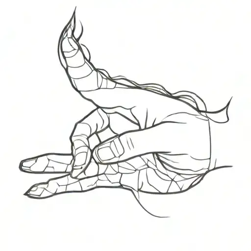 Generate Me A Tattoo Of A Hand On Fire