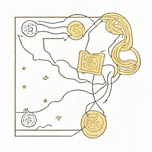 Trading Money Graphic Gold