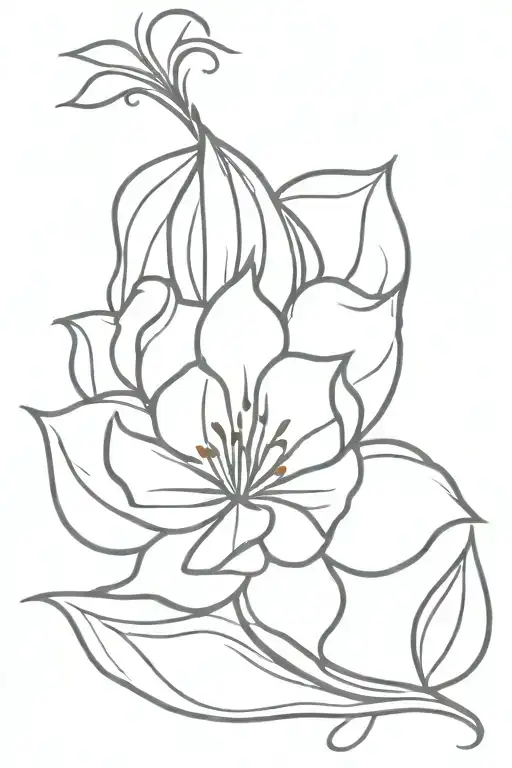 Flower With Petals Of Fire