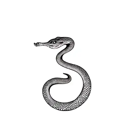 Outline Of A Snake