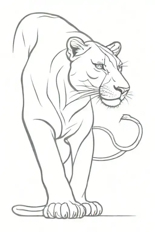 Lioness Protecting Her Love