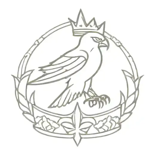 Hawk Crown Cross