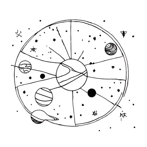 Leo Zodiac With Planets