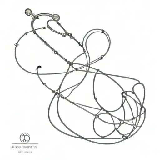 A Stethoscope Whose Wire Is Shaped Like A Dna Molecule