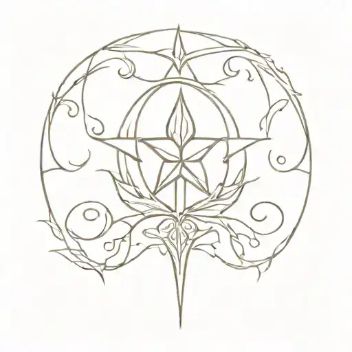 Evenstar With Elvish Word For Always