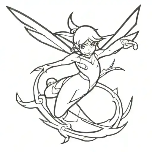 Simple Black And White Tatto Based On Video Game Ssx Tricky