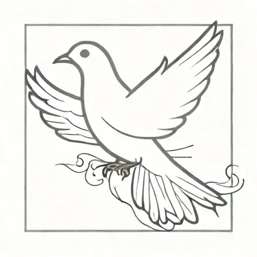 A Mix Between A Dove And A Phonetic Outine