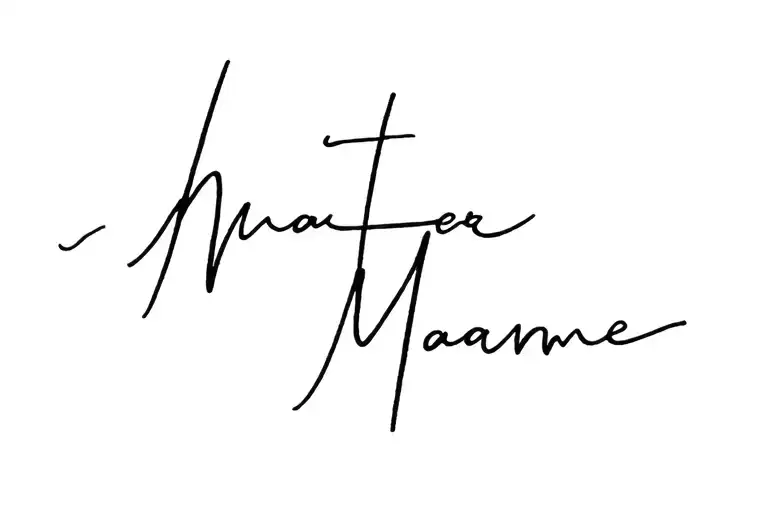 Water And Name Written Across