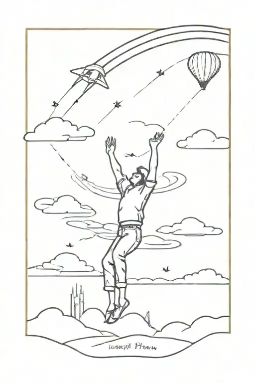 Jump And Touch The Sky Line