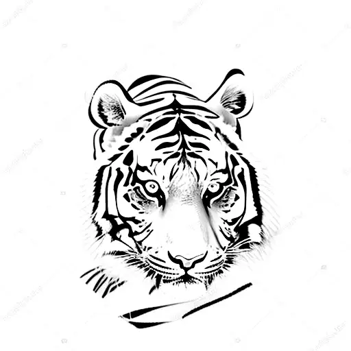 Tiger With Words One Two Three
