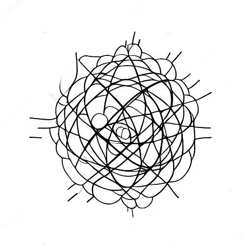 A Spherical Object On A Black Background