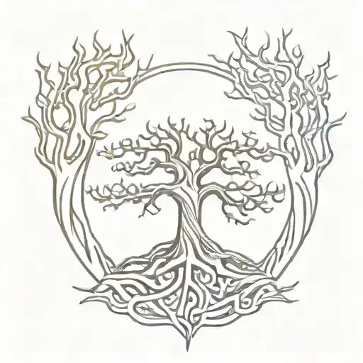 Yggdrasil And Nidhogg