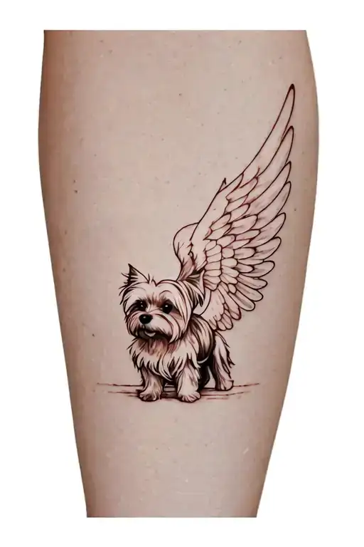 Cairn Terrier Stumpy Tail Angel Wings