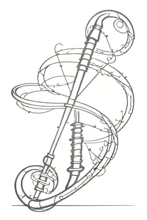 A Rapier With Dna Double Helix