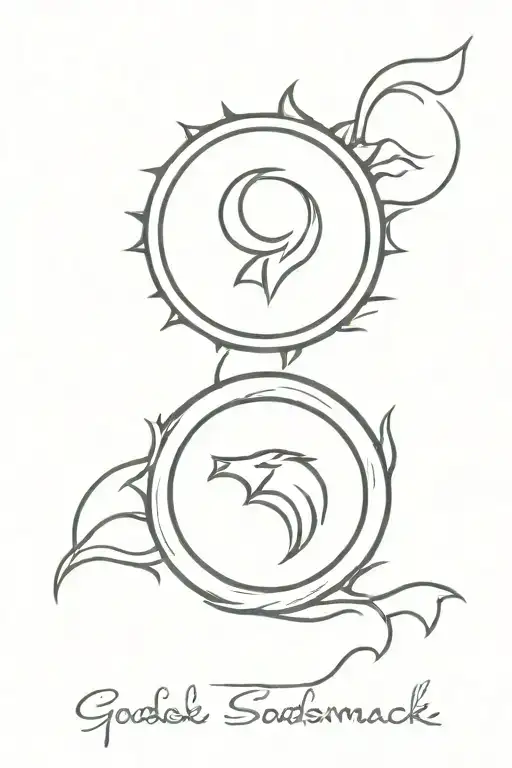Godsmack Symbol With Sun And Moon Kissing Within The Circle
