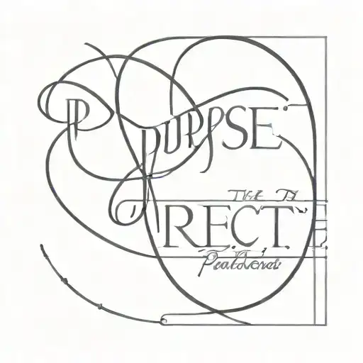 Upper Half Of The Word Purpose Over The Lower Half Of The Word Perfect