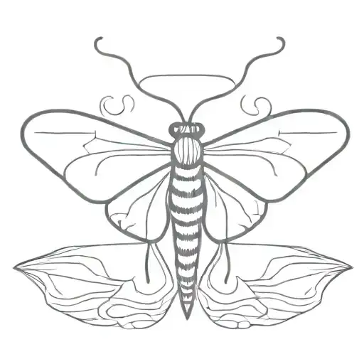 Moth Emerging With A Hint Of Smile And Hope Intertwined