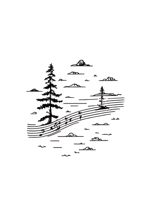 Music Nature Travel Destinations Marked