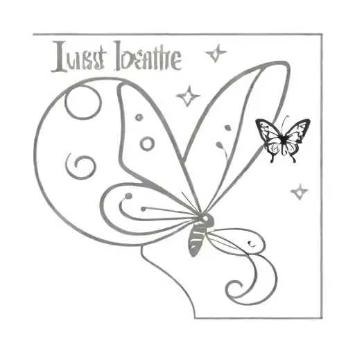 Semicolon Butterfly With The Words Just Breathe