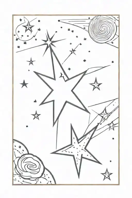 A Delicate Star With Space Dust