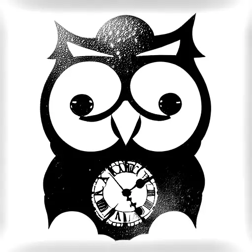Steampunk Owl Clock