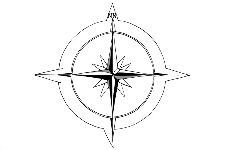 A Compass Rose Arm Band