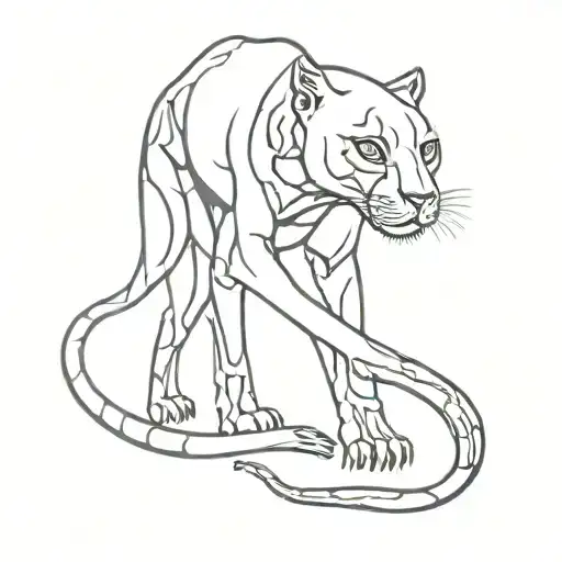 Panther As A Skeleton