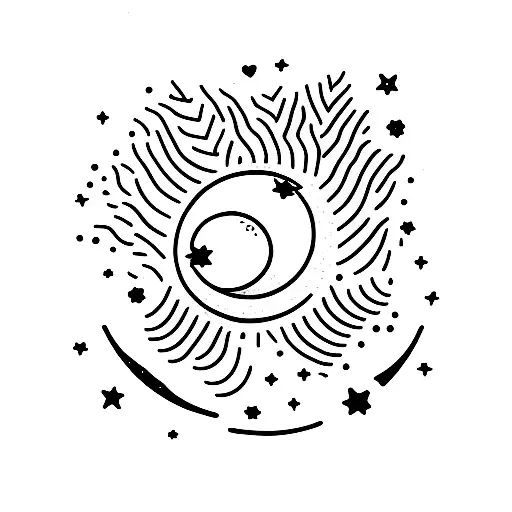 Sleeping Moon Love With Stars