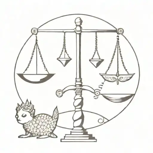 Sword And Pair Of Scales