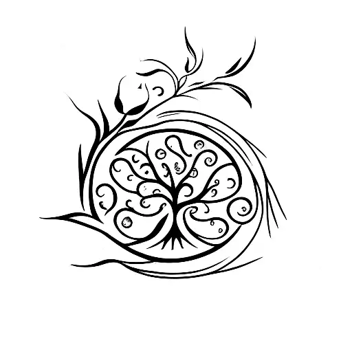 Tree Of Life With Rose