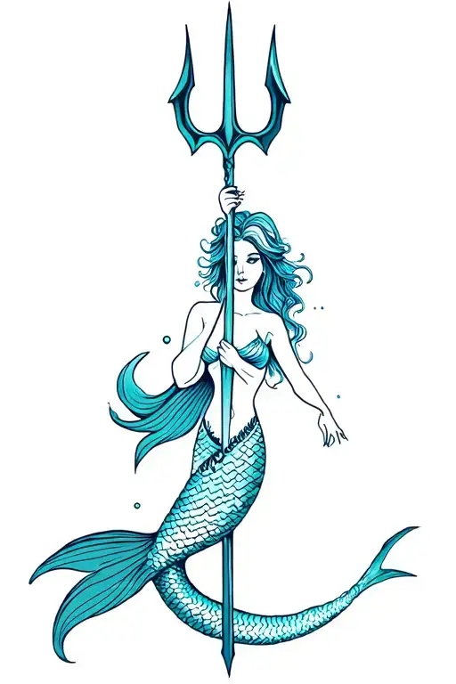 Mermaid With A Trident