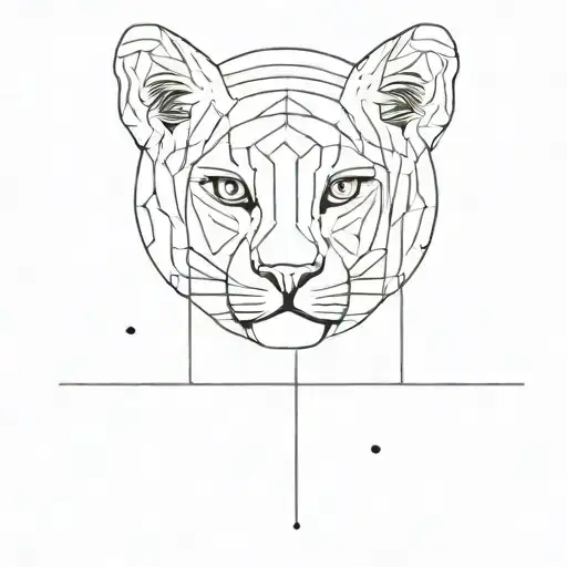 Straight Line With Dot On Both End Side