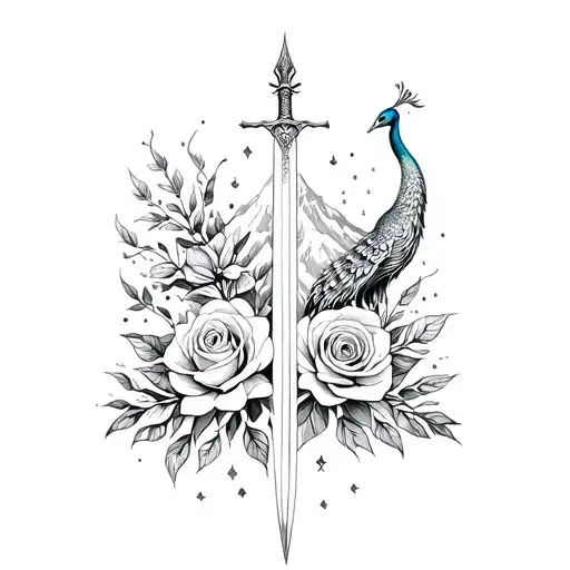 Time And Mythology And Semetry And Mountains And Opeth And Peacock And Roses And Sword