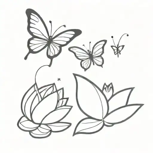 Butterfly Effect And Lotus Together