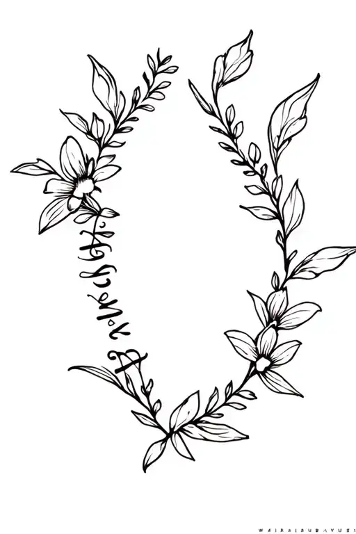 Fowers German And Australian With Writing