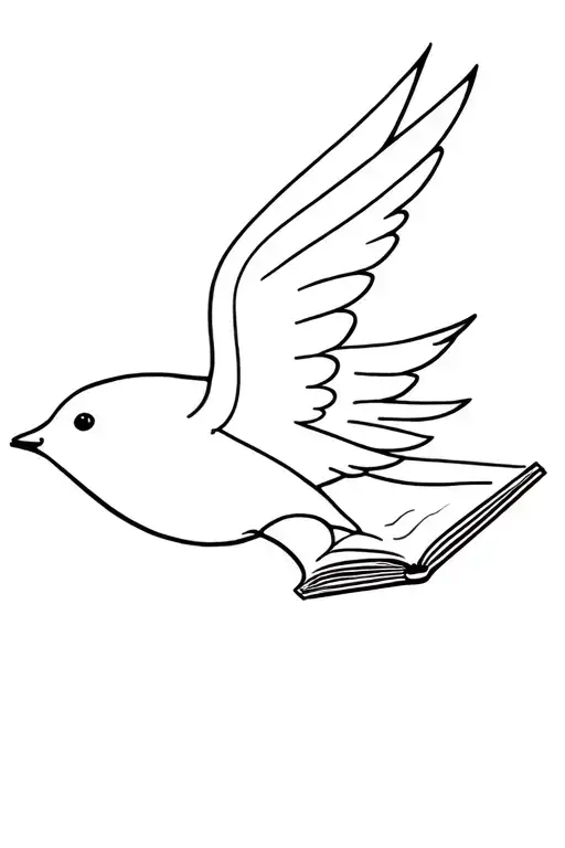 Book Bird Flying