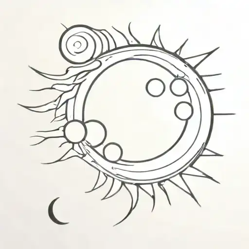 Sun Chasing The Moon Surrounded