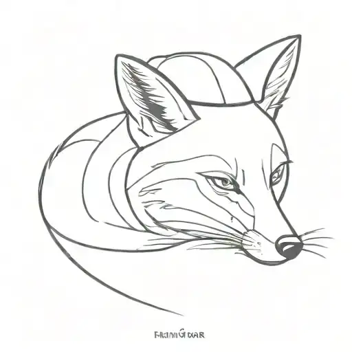 Fox Looking Down With A Hat