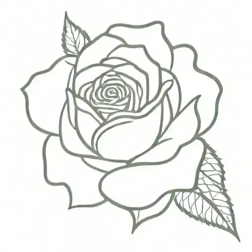 Rose With The Word Amor