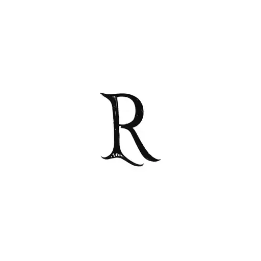 Simple Shark With A Letter R Subtly Incorporated