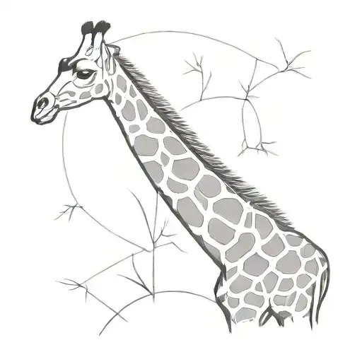 Giraffe Fine Line