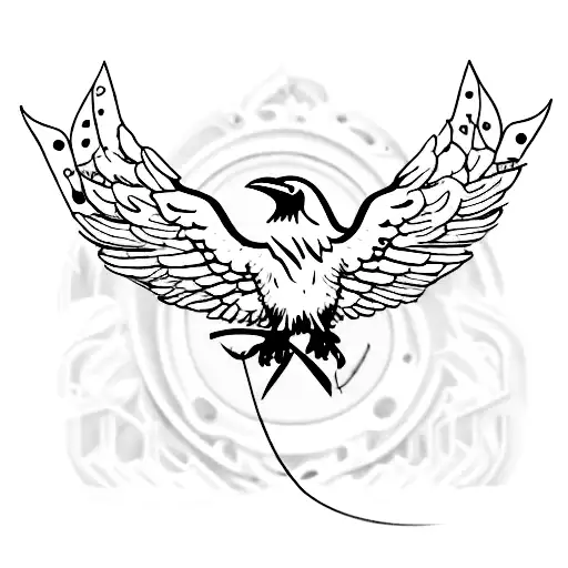 Raven Quarter Rest Music Symbol