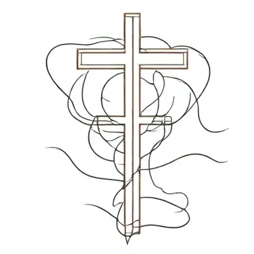 Christian Cross Blood