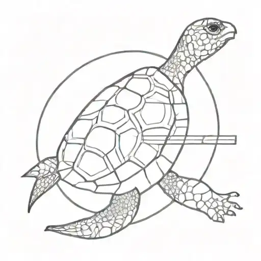Turtle With A Guitar