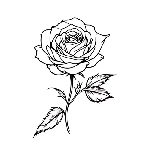 A Rose Whose Tip Transforms Into A Quill Pen Writing