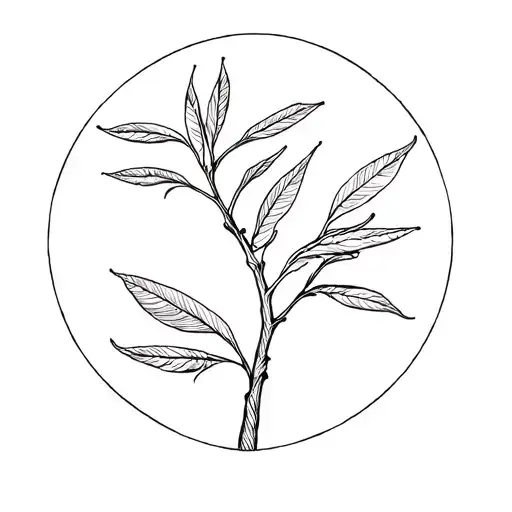 Line Drawing Of A Fig Tree