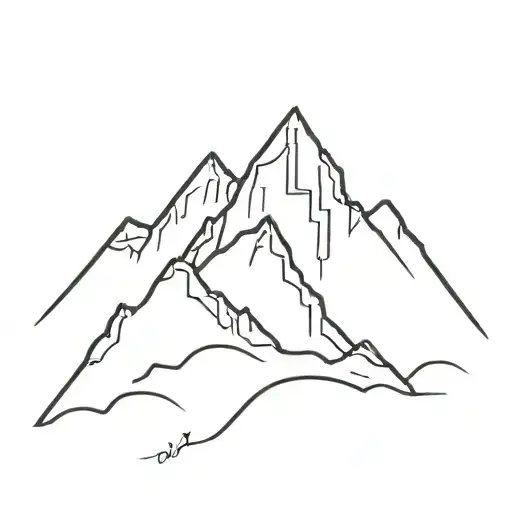 Gear Teeth As Mountain Peak