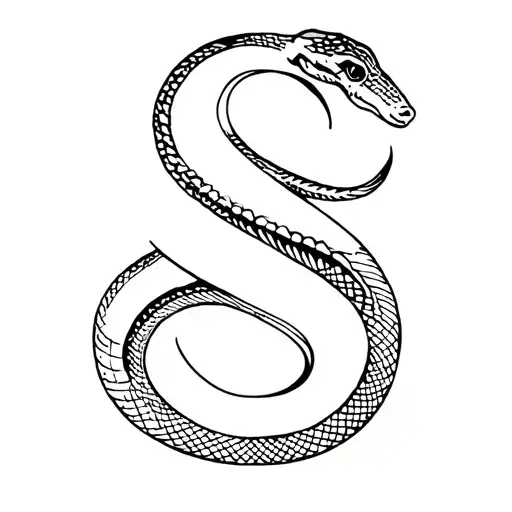 Snake And S Letter