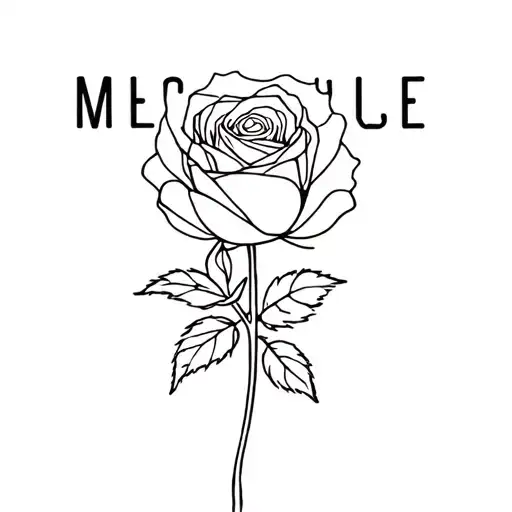 Thin Rose Name Marcus As Stem